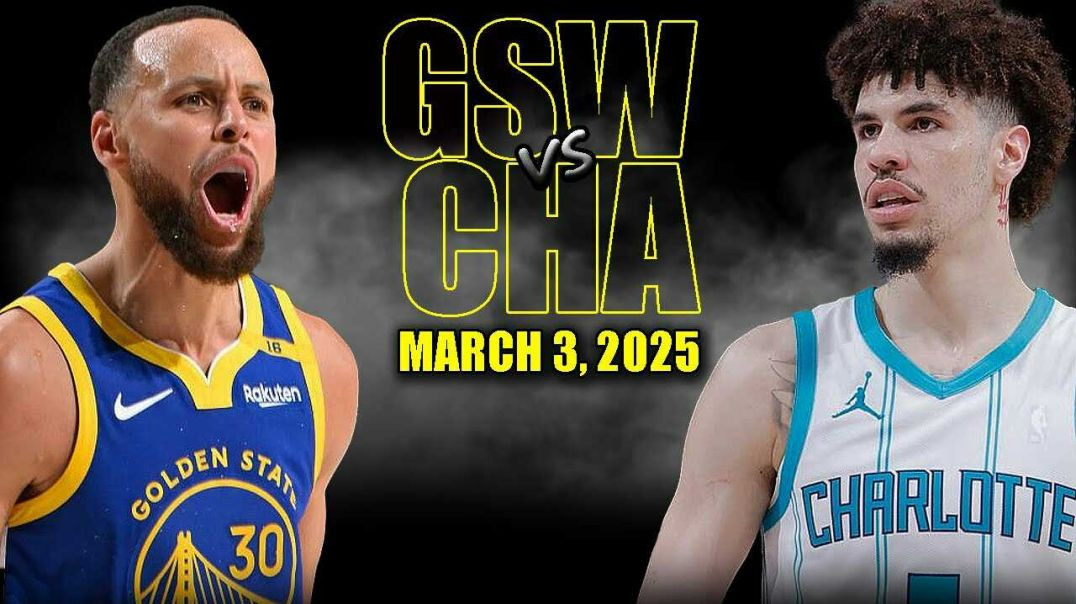 ⁣Golden State Warriors vs Charlotte Hornets Full Game Highlights - March 3, 2025 | NBA Regular Season