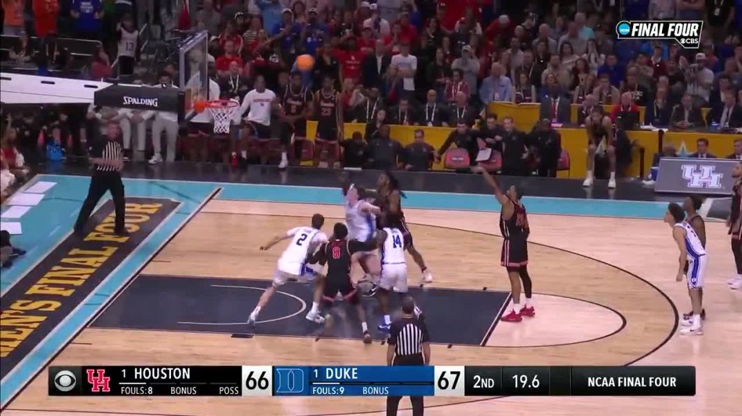 ⁣Duke vs. Houston WILD Ending in Final Four - Final 2 Minutes - 2025 March Madness