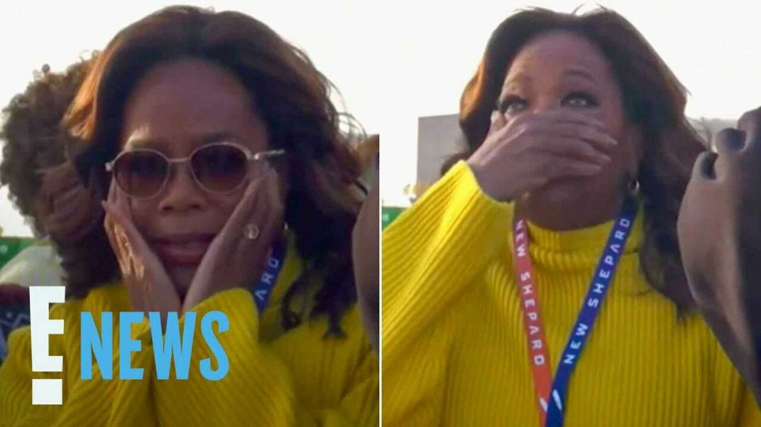 ⁣See Oprah Winfrey Get Emotional Over Gayle King's Blue Origin Flight