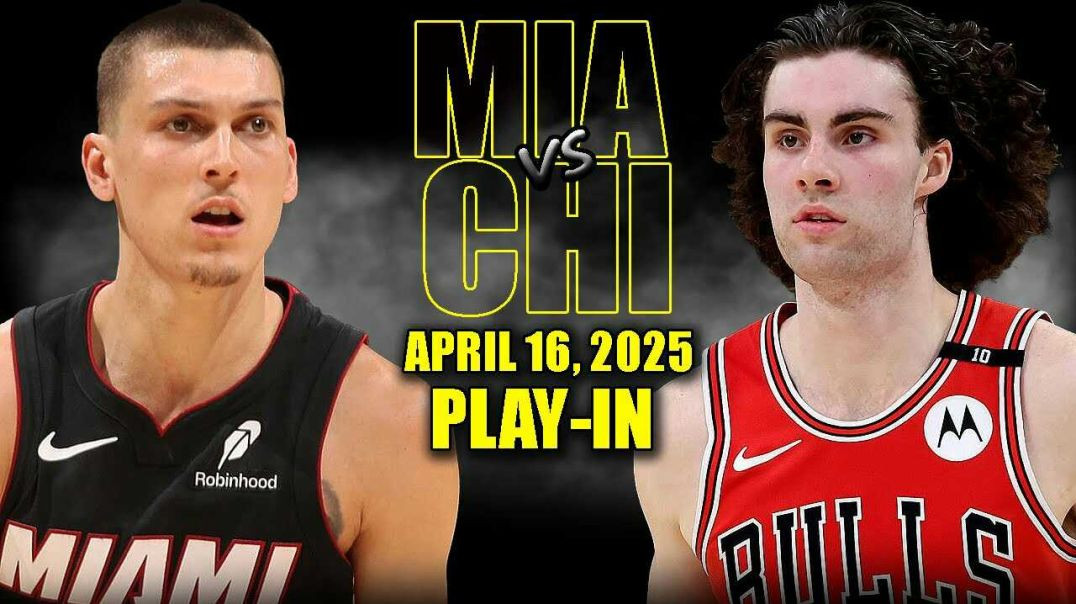 ⁣Miami Heat vs Chicago Bulls Play-In Full Game Highlights - April 16, 2025 | NBA