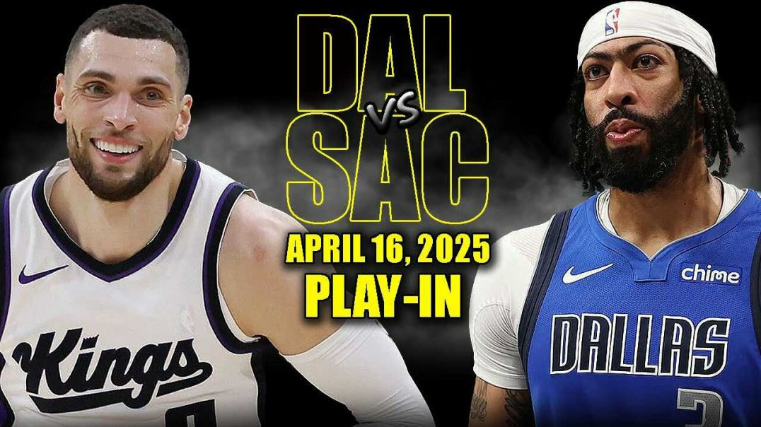 ⁣Dallas Mavericks vs Sacramento Kings Play-In Full Game Highlights - April 16, 2025 | NBA