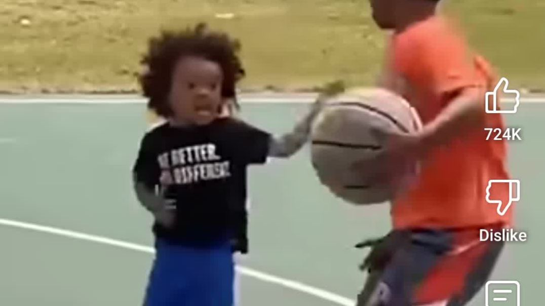 When little boy thanks, he is better in basketball than big bro bro