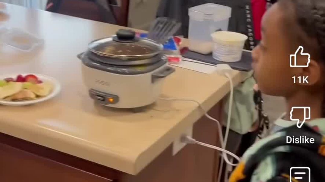 ⁣When your kid says he's full and that's tummy hurts and man says he's hungry again