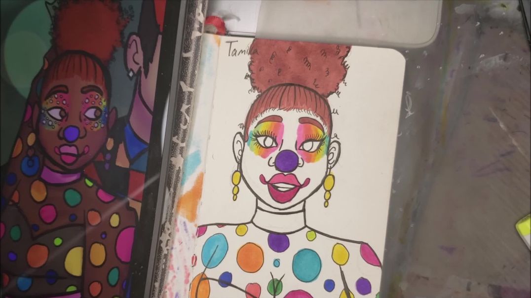 ⁣Tamika (glam clown speed-draw)