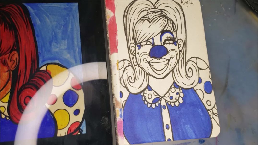 ⁣Alycia (cute clown speed-draw!)
