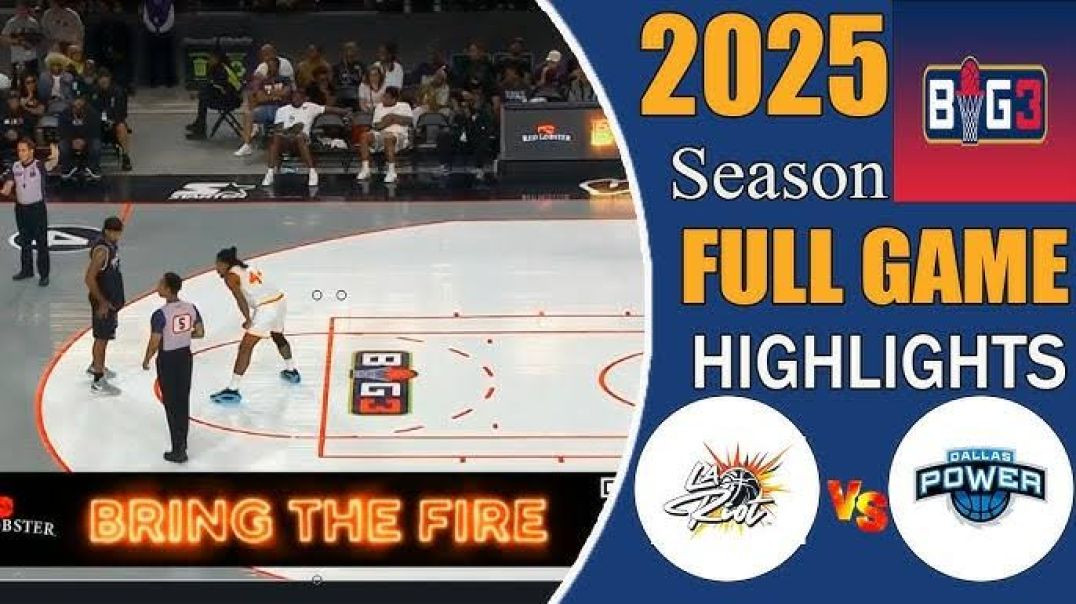 ⁣Power vs LA Riot Full Game Highlights Week 2 Big3 Season 2025