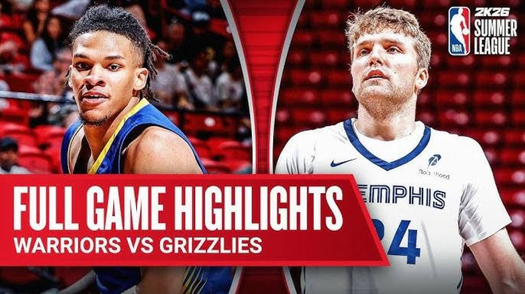 ⁣WARRIORS vs GRIZZLIES NBA SUMMER LEAGUE FULL GAME HIGHLIGHTS July 15, 2025