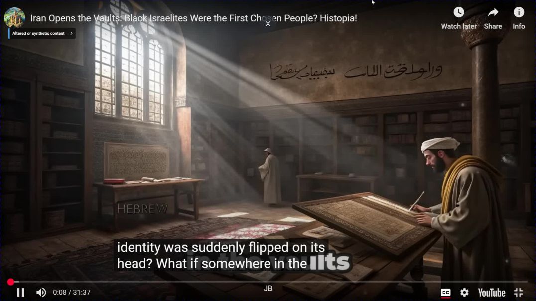 ⁣Iran Opens the Vaults Black Israelites Were the First Chosen People Histopia!