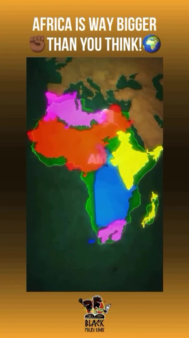 They lied to Us Africa is way bigger than you think