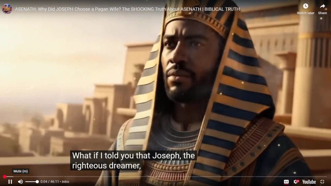 Watch ASENATH Why Did JOSEPH Choose a Pagan Wife The SHOCKING Truth About ASENATH  BIBLICAL TRUTH