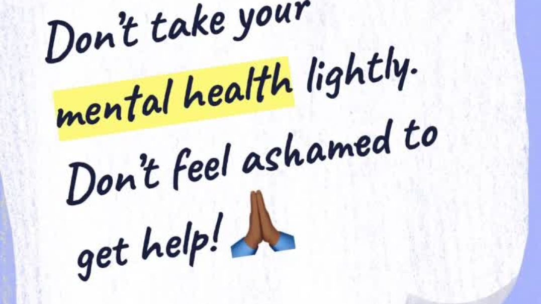 Don’t feel ashamed. Get help!