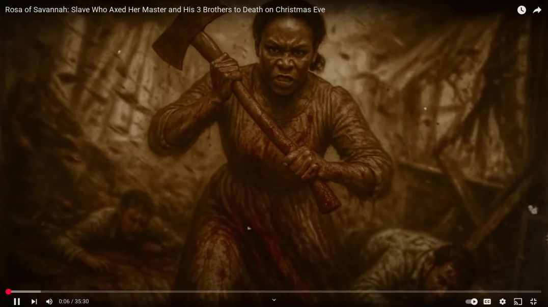 ⁣Rosa of Savannah Slave Who Axed Her Master and His 3 Brothers to Death on Christmas Eve