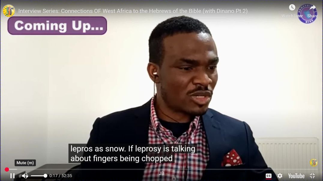 ⁣Interview Series Connections OF West Africa to the Hebrews of the Bible (with Dinano Pt  2