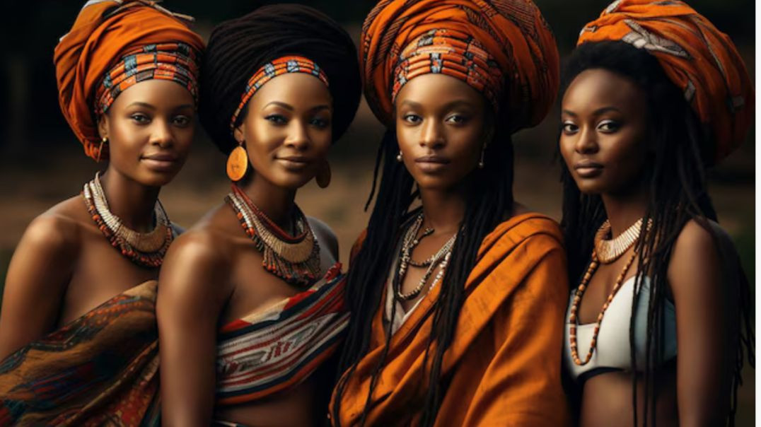 ⁣The Fulani Sufi and family in the Sahara