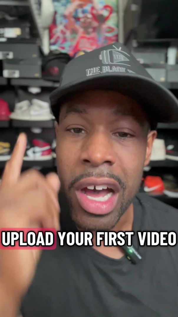 Upload your first video on TheBlackTube