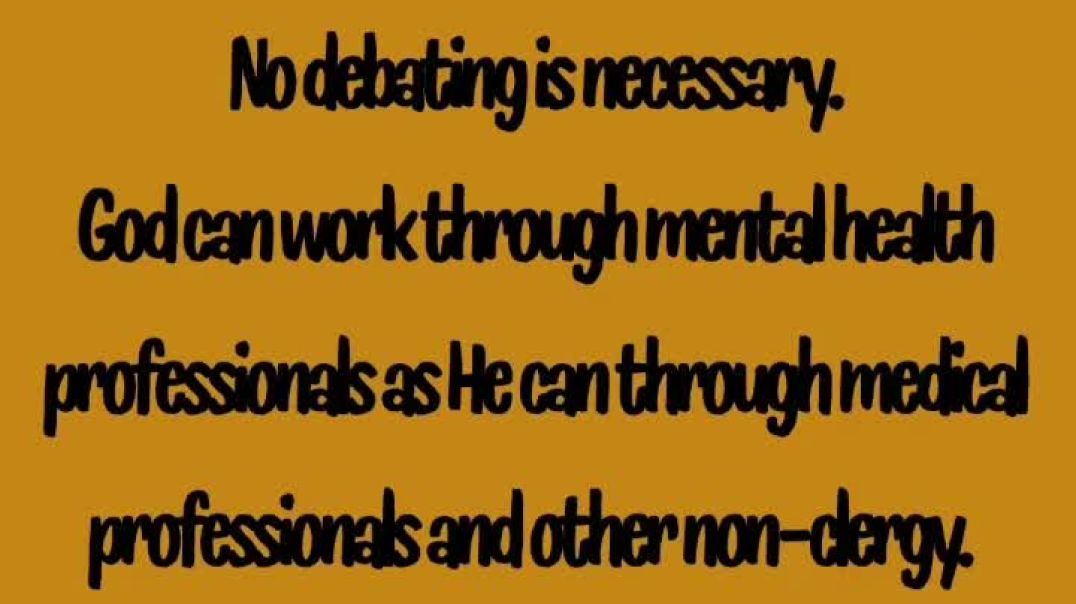 No debating is necessary!