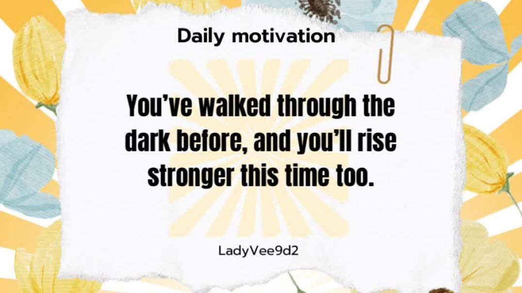 ⁣Blue and Yellow Floral Illustrative Inspirational Motivational Daily Quote Facebook Post