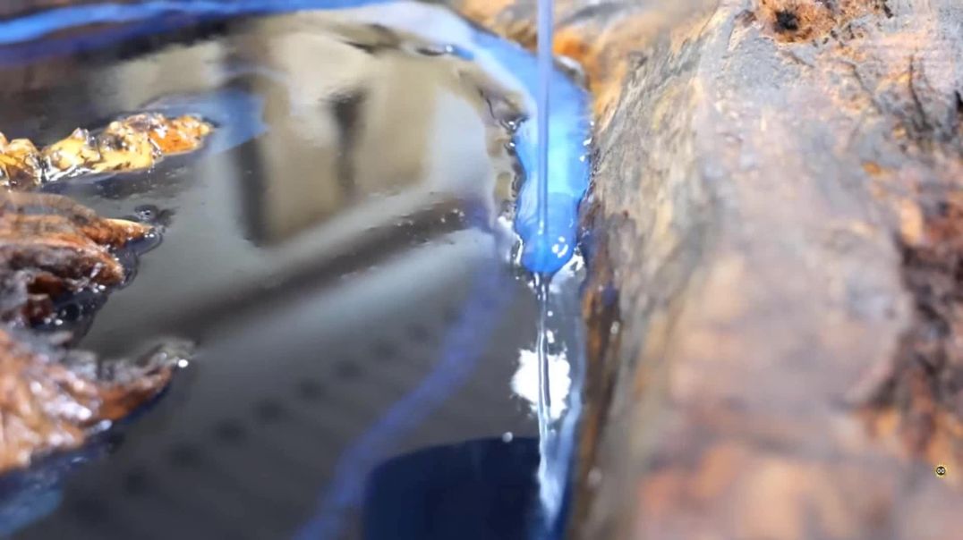 ⁣The Crazy Process of Containing the Ocean in a Dead Tree