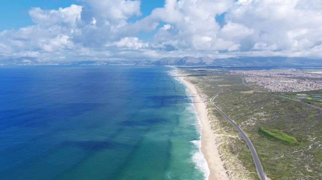 ⁣Stunning Aerial View of Cape Town Coastline
