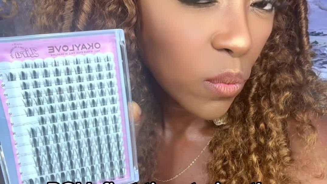 ⁣Okay love lash clusters