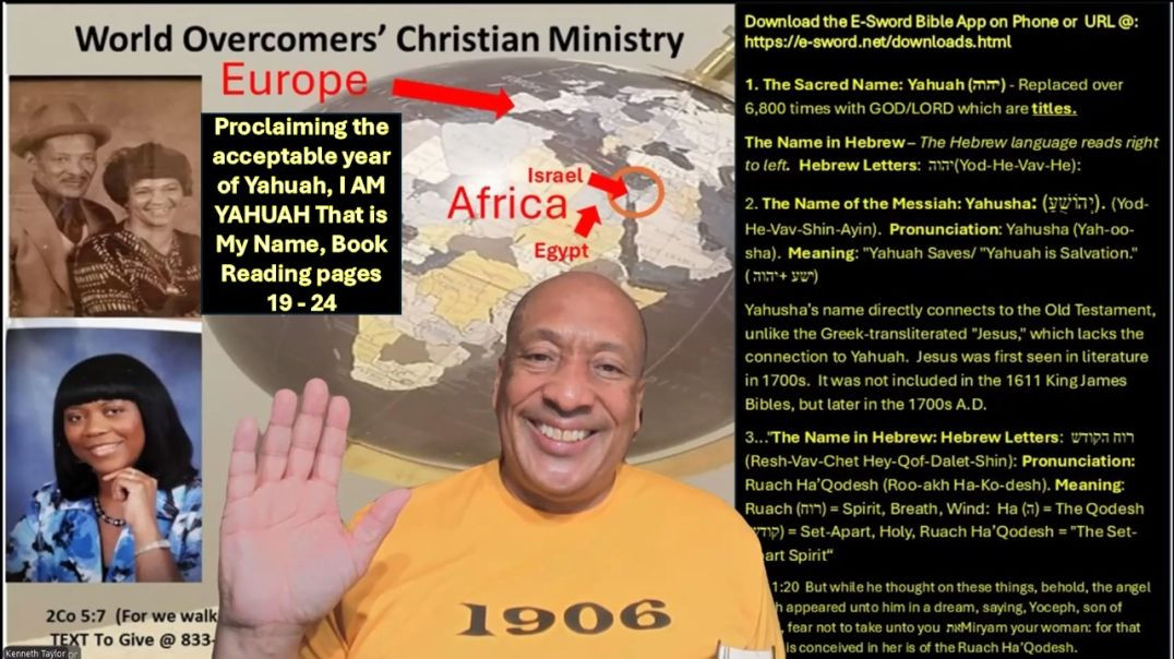I Am Yahuah, That is My Name Isa 42 8 Explained in a More Excellent Away - pages 19 - 24 Pt 4