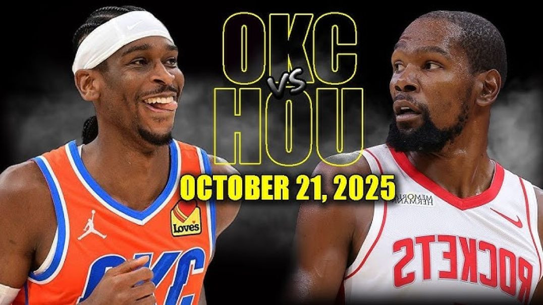 ⁣Oklahoma City Thunder vs Houston Rockets Full Game Highlights - October 21, 2025 NBA Season