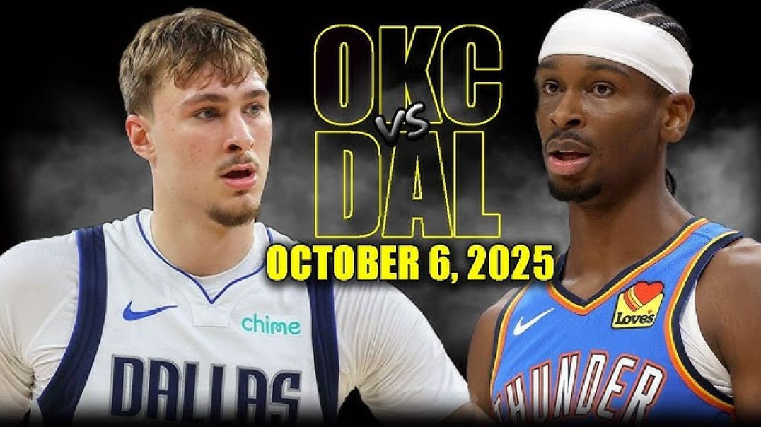 ⁣Oklahoma City Thunder vs Dallas Mavericks Full Game Highlights - October 6, 2025 NBA Preseason