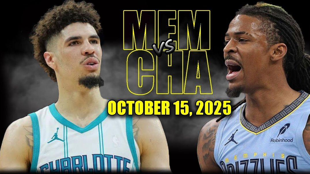 ⁣Memphis Grizzlies vs Charlotte Hornets Full Game Highlights - October 15, 2025 NBA Preseason