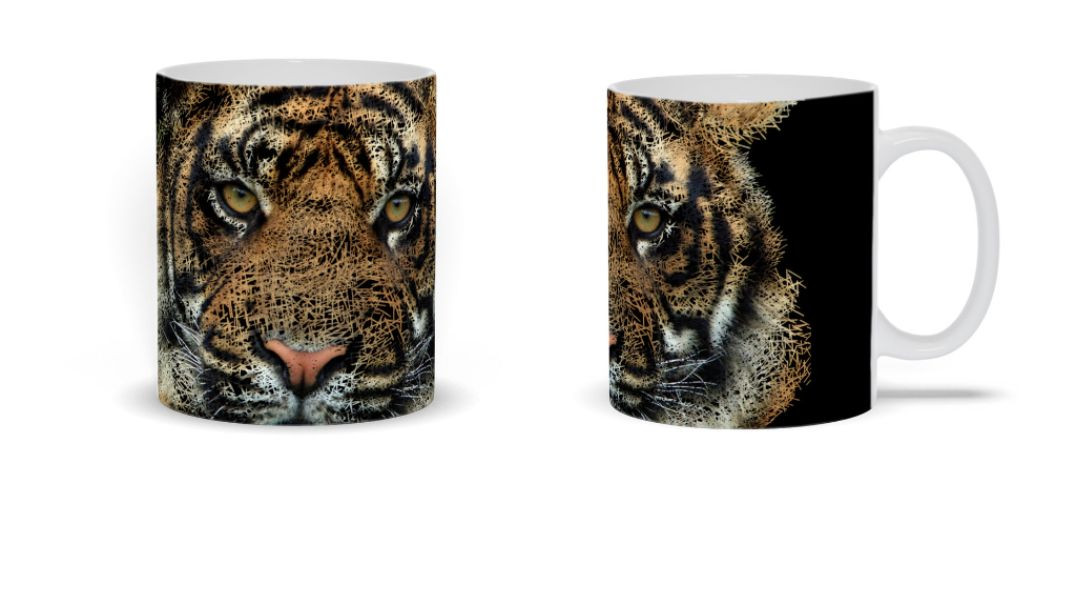 ⁣Tiger Face Mug