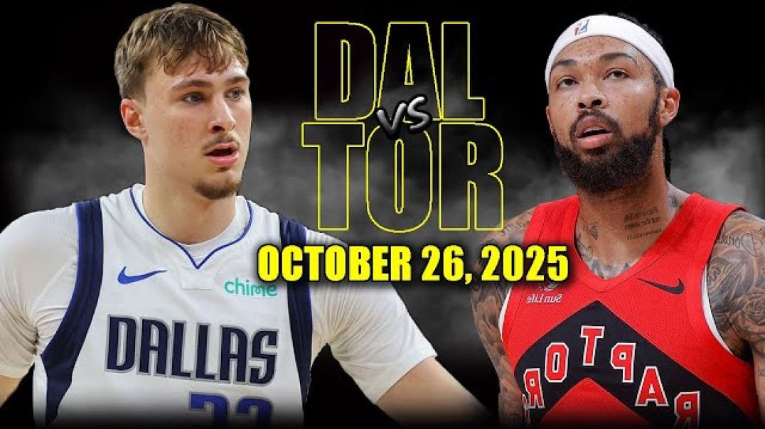 Dallas Mavericks vs Toronto Raptors Full Game Highlights - October 26, 2025 NBA Season