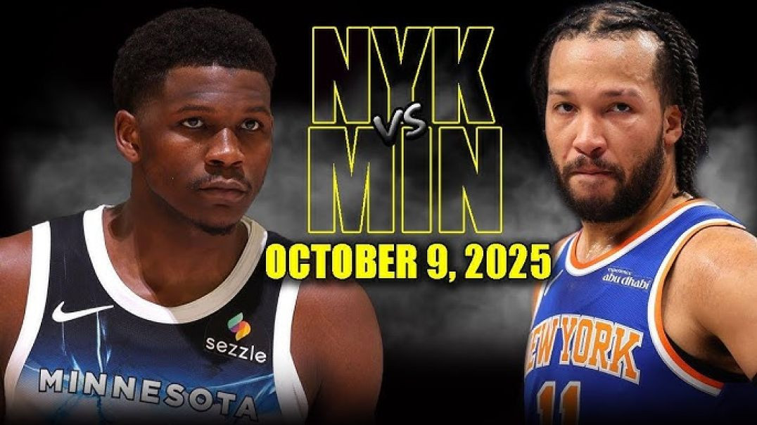 ⁣New York Knicks vs Minnesota Timberwolves Full Game Highlights - October 9, 2025 NBA Preseason