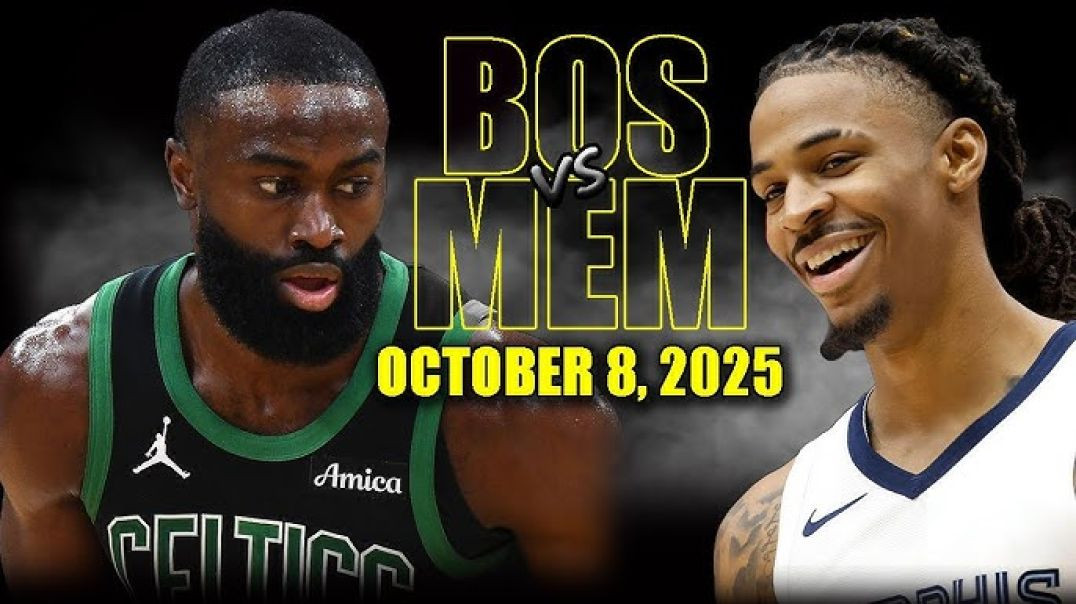⁣Boston Celtics vs Memphis Grizzlies Full Game Highlights - October 8, 2025 NBA Preseason