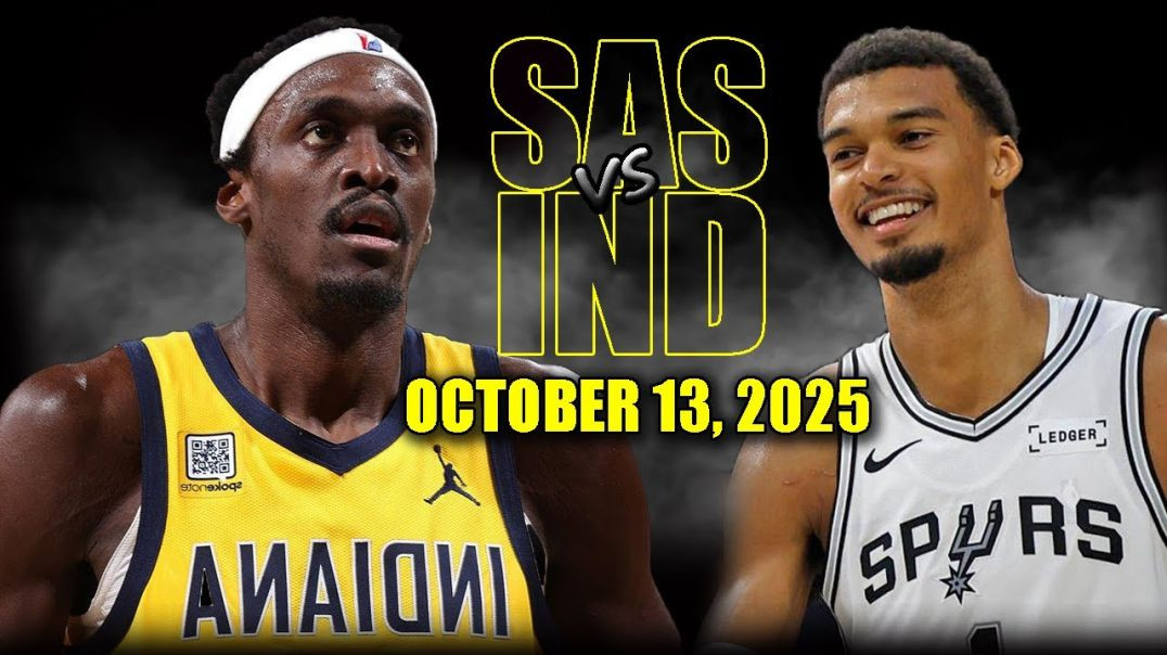⁣San Antonio Spurs vs Indiana Pacers Full Game Highlights - October 13, 2025 NBA Preseason