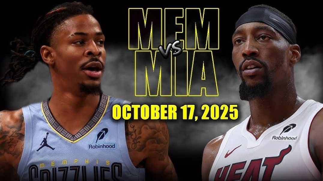 ⁣Miami Heat vs Memphis Grizzlies Full Game Highlights - October 17, 2025 NBA Preseason