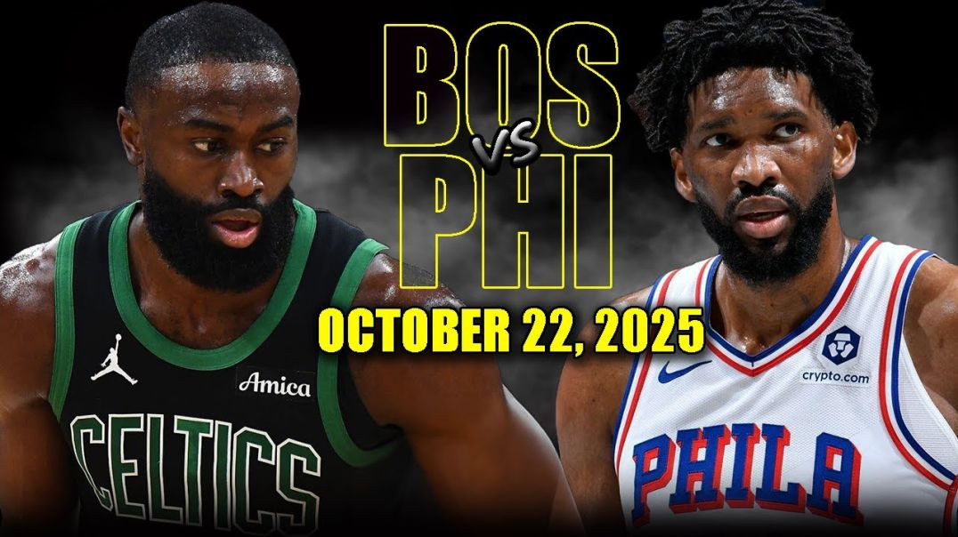 ⁣Boston Celtics vs Philadelphia 76ers Full Game Highlights - October 22, 2025 NBA Season