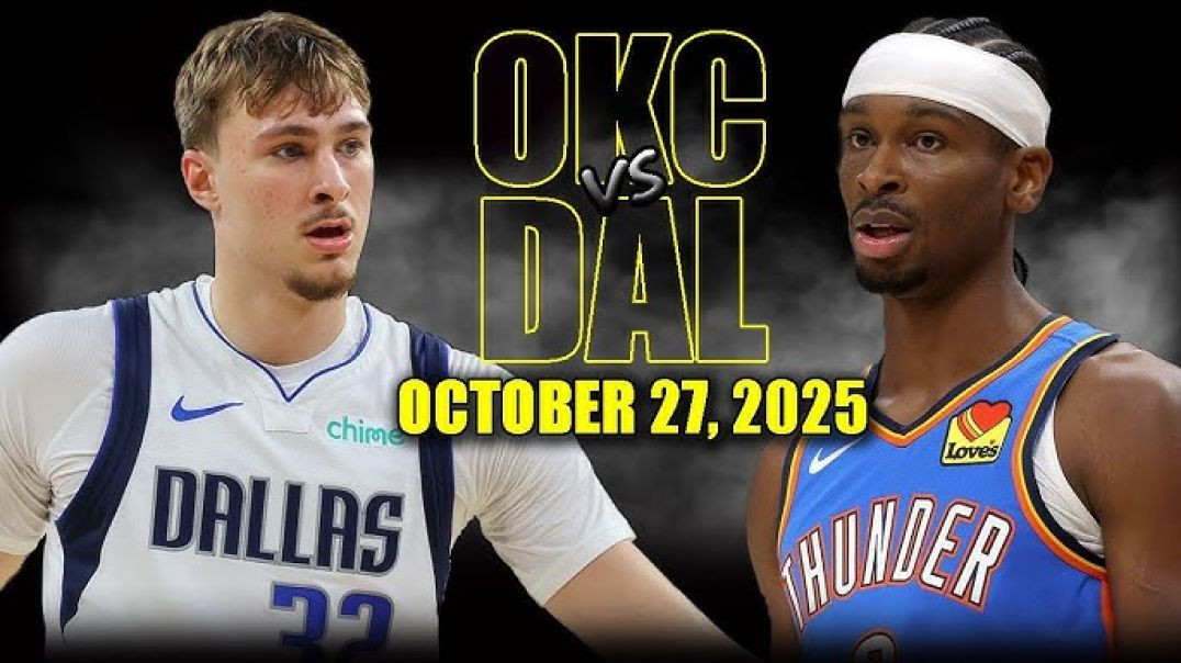 ⁣Oklahoma City Thunder vs Dallas Mavericks Full Game Highlights - October 27, 2025 NBA Season