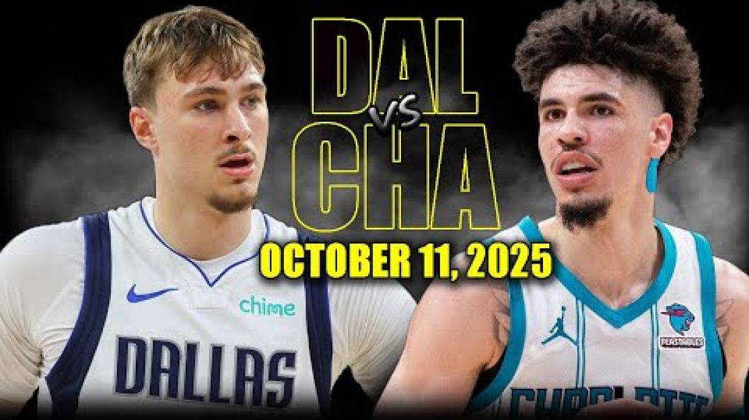 ⁣Dallas Mavericks vs Charlotte Hornets Full Game Highlights - October 11, 2025 NBA Preseason