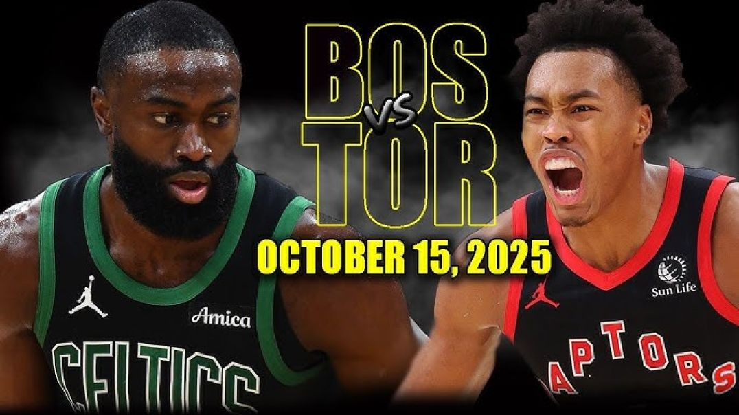 ⁣Boston Celtics vs Toronto Raptors Full Game Highlights - October 15, 2025 NBA Preseason