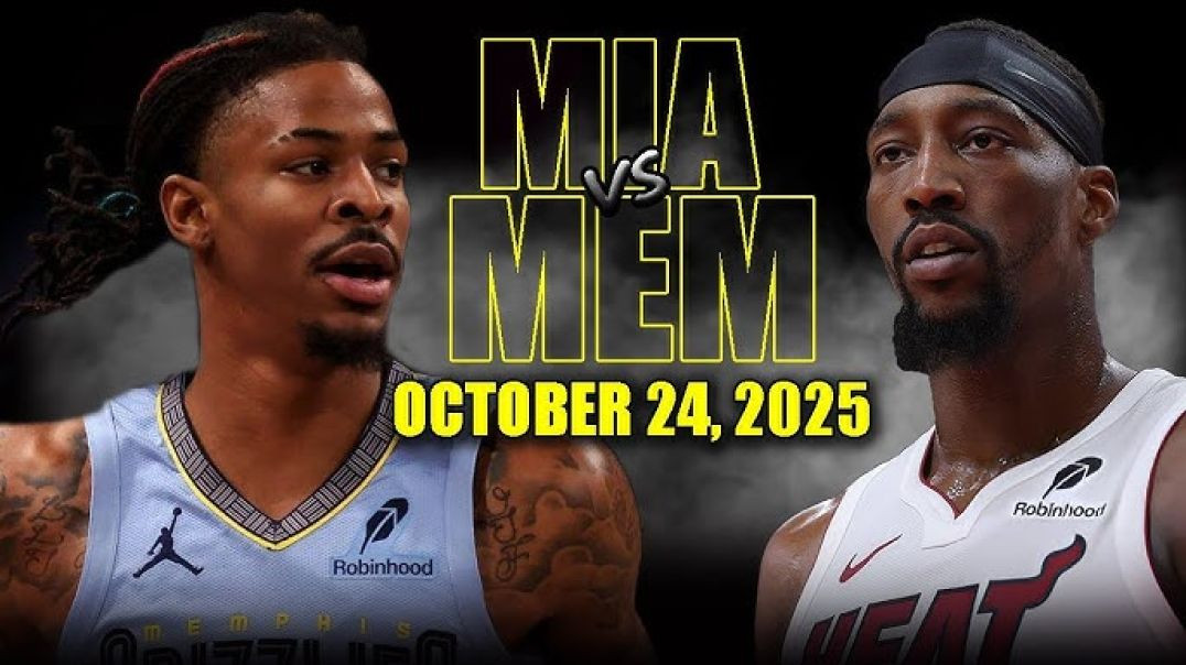 Miami Heat vs Memphis Grizzlies Full Game Highlights - October 24, 2025 NBA Season