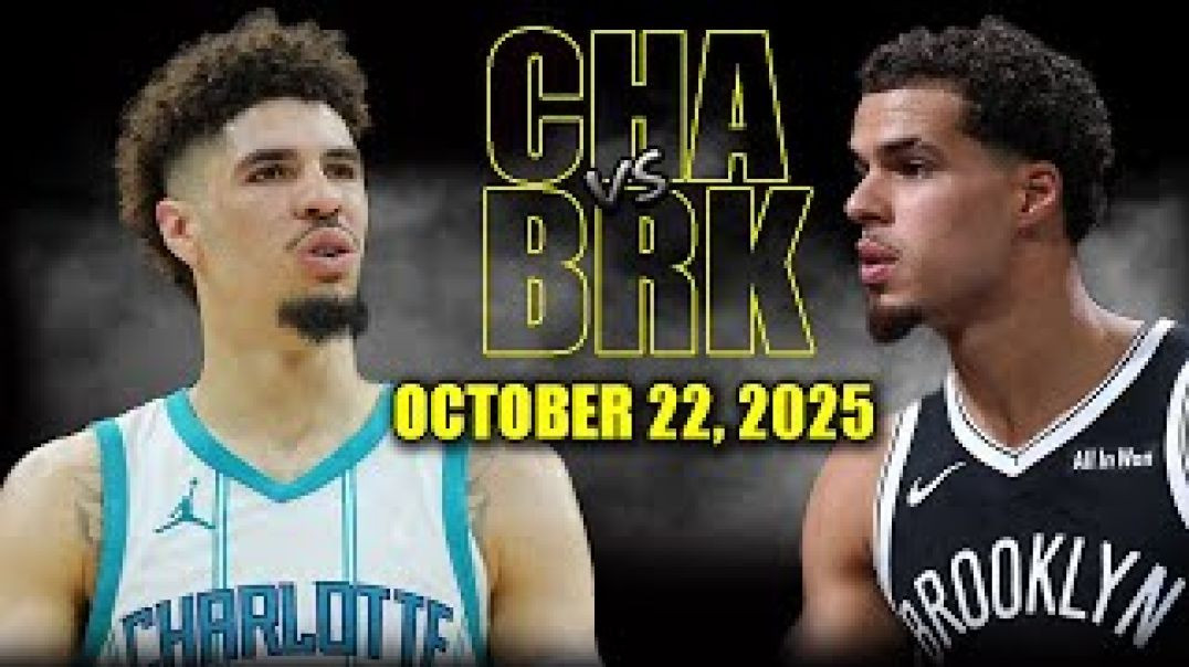 ⁣Brooklyn Nets vs Charlotte Hornets Full Game Highlights - October 22, 2025 NBA Season