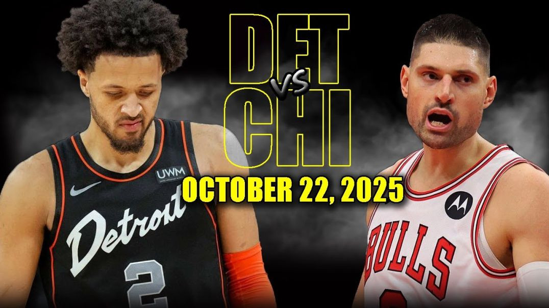 ⁣Chicago Bulls vs Detroit Pistons Full Game Highlights - October 22, 2025 NBA Season
