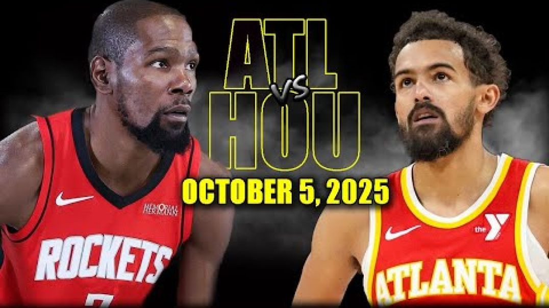 ⁣Houston Rockets vs Atlanta Hawks Full Game Highlights - October 5, 2025 NBA Preseason