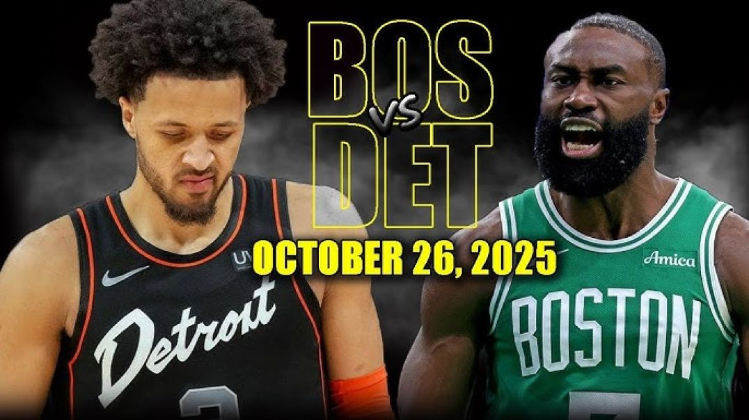 Boston Celtics vs Detroit Pistons Full Game Highlights - October 26, 2025 NBA Season