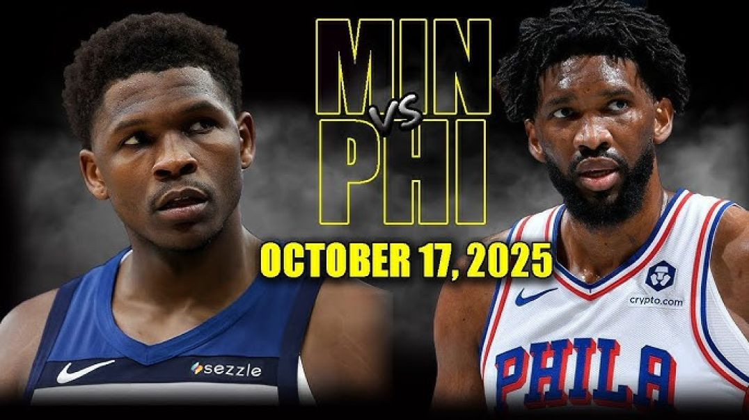 ⁣Minnesota Timberwolves vs Philadelphia 76ers Full Game Highlights - October 17, 2025 NBA Preseason