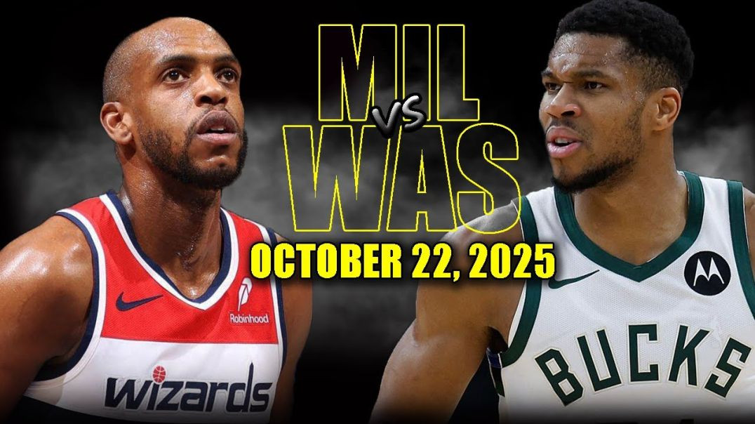 ⁣Milwaukee Bucks vs Washington Wizards Full Game Highlights - October 22, 2025 NBA Season
