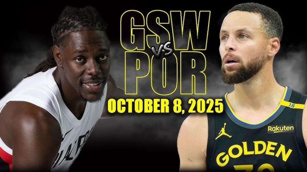 ⁣Golden State Warriors vs Portland Trail Blazers Full Game Highlights- October 8 2025 NBA Preseason