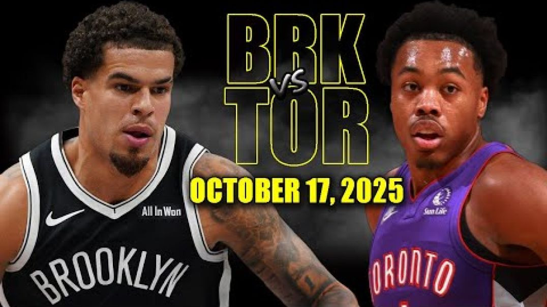 ⁣Brooklyn Nets vs Toronto Raptors Full Game Highlights - October 17, 2025 NBA Preseason