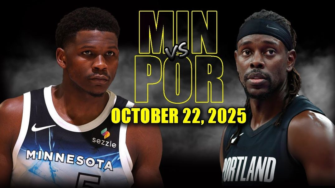 ⁣Minnesota Timberwolves vs Portland Trail Blazers Full Game Highlights - October 22 2025 NBA Season