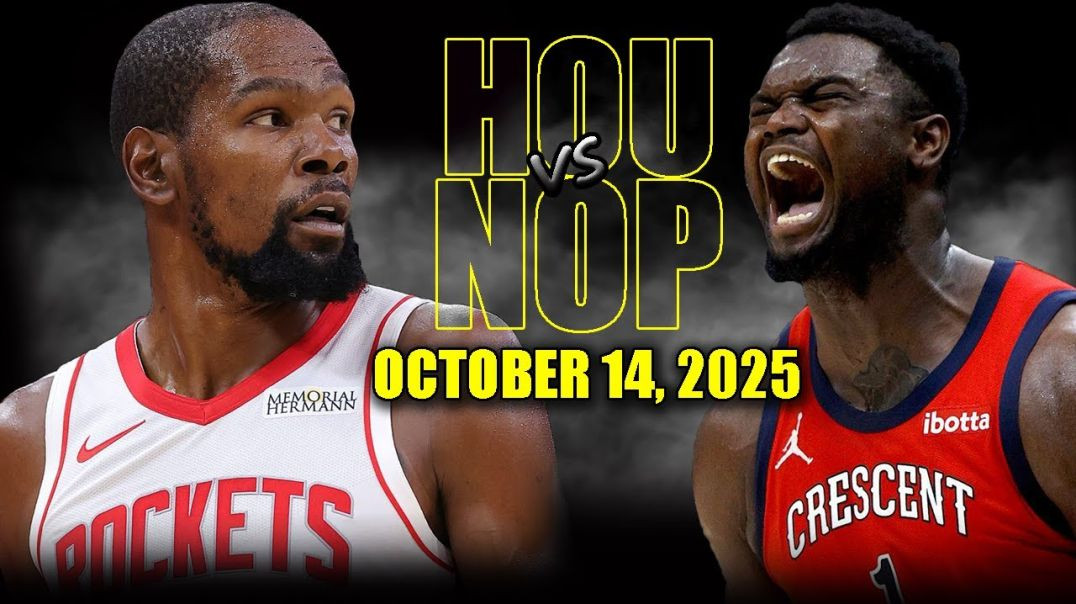 ⁣Houston Rockets vs New Orleans Pelicans Full Game Highlights - October 14, 2025 NBA Preseason