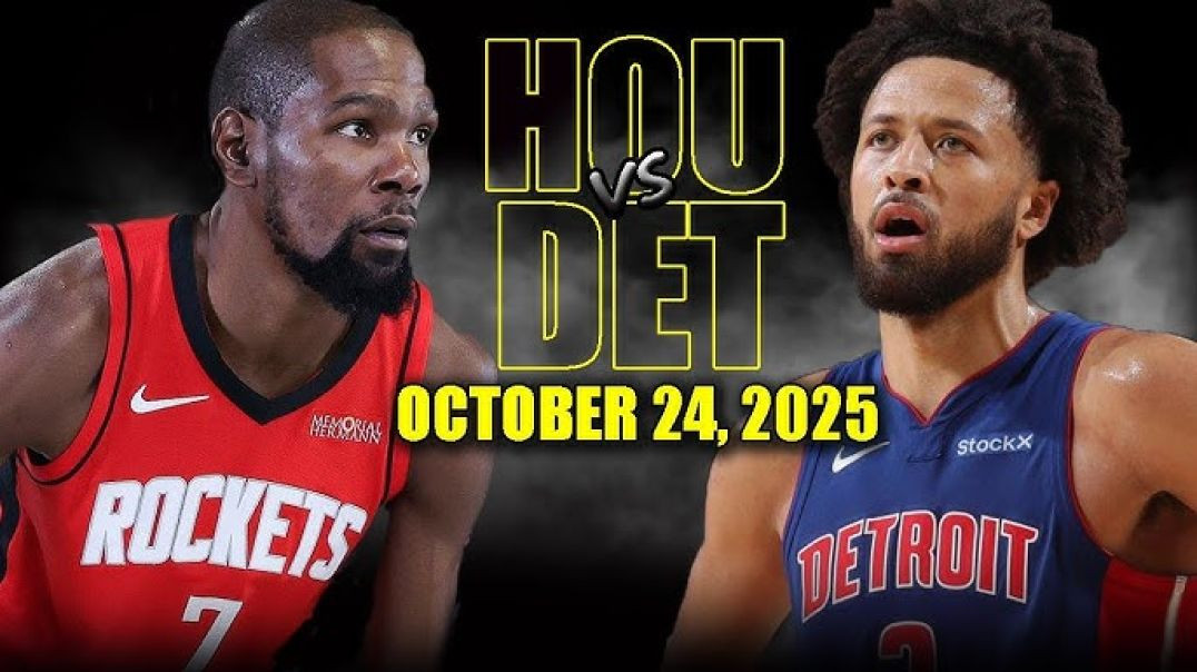 Houston Rockets vs Detroit Pistons Full Game Highlights - October 24, 2025 NBA Season